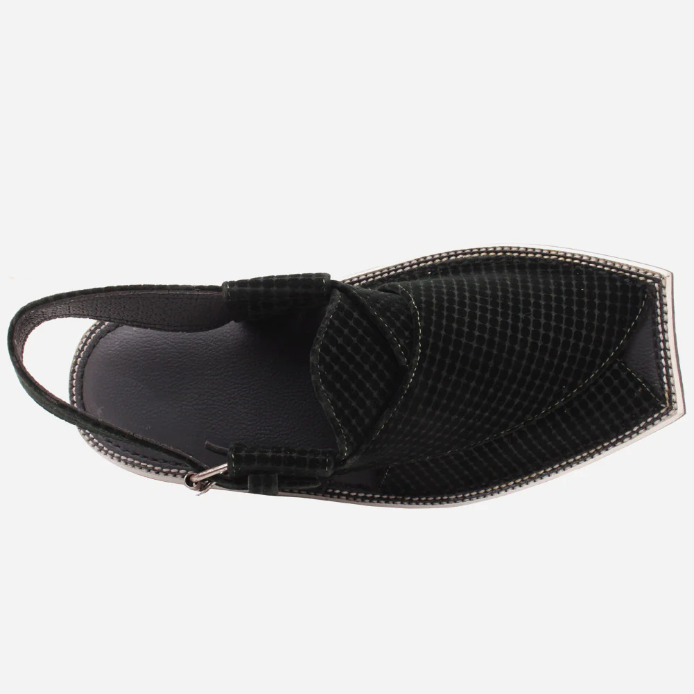 Mens" IVAN" Peshawari Velvet Sandals - Image 4