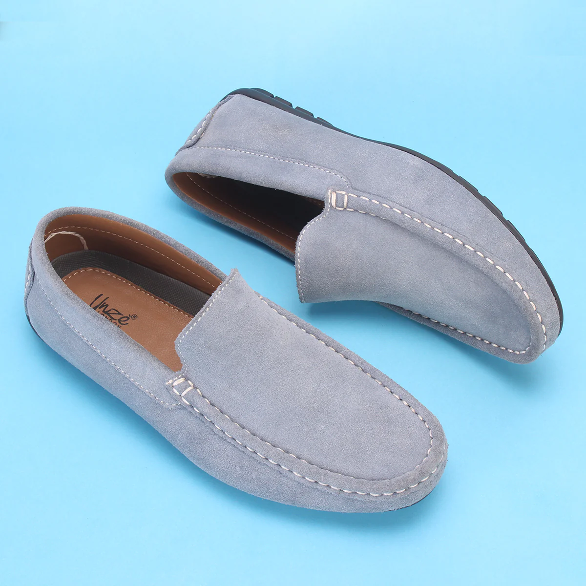 Mens "JAGUAR" Leather Winter Moccasins - Image 6