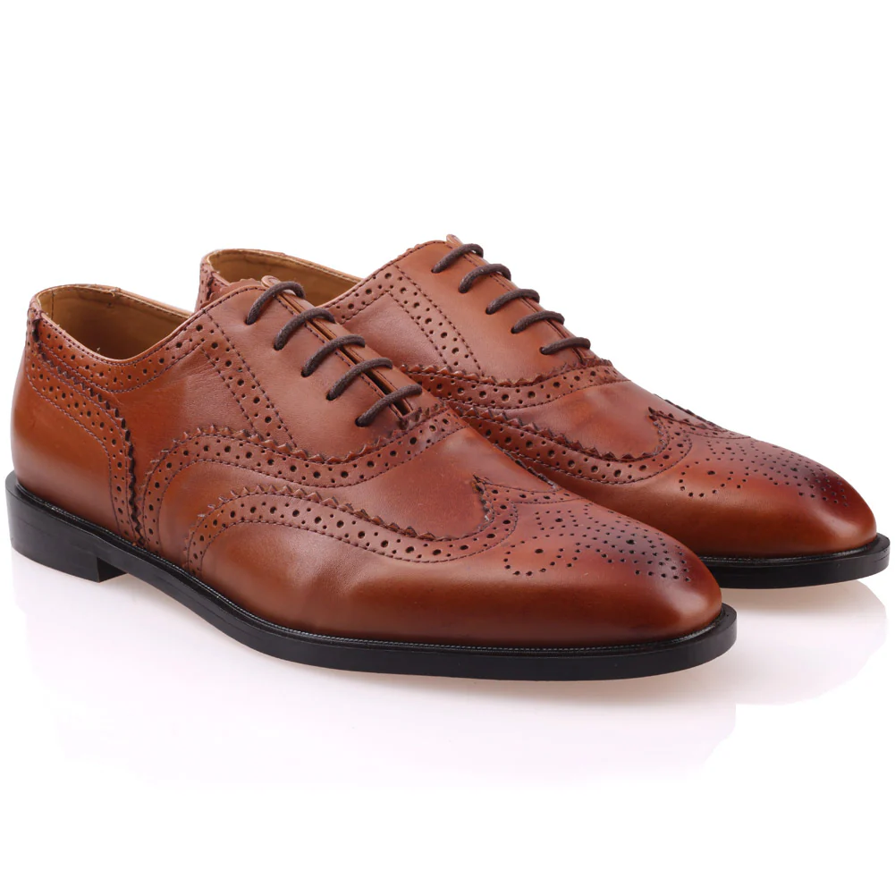Mens ‘Johanis’ Laced Up Leather Dress Shoes - Image 2