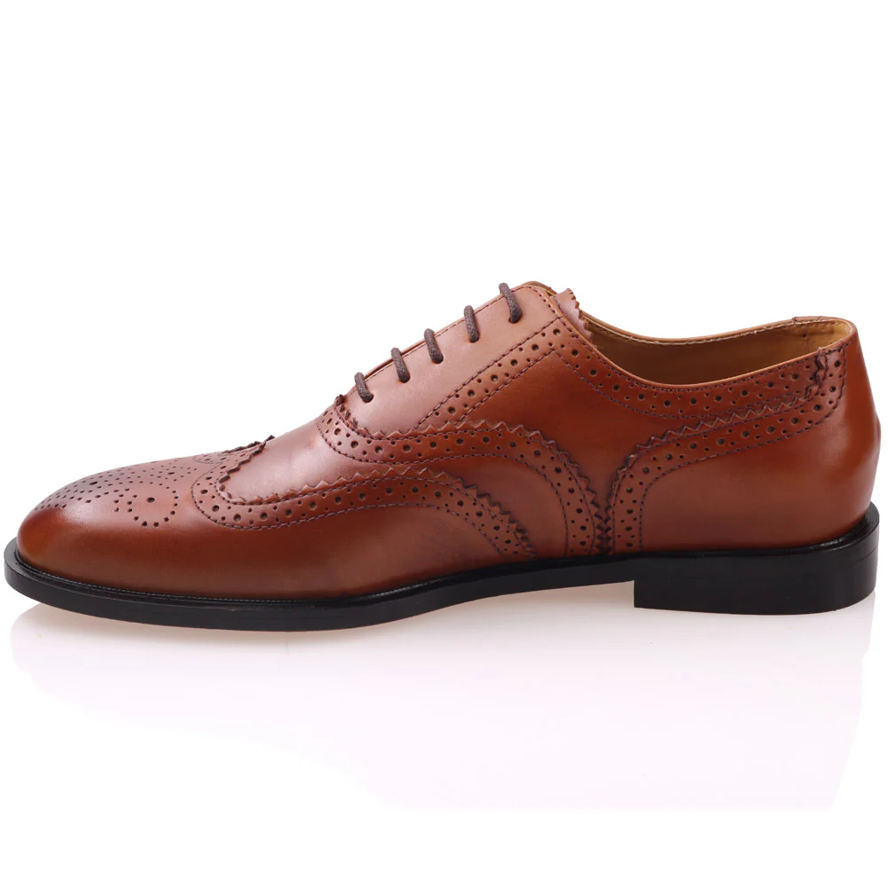 Mens ‘Johanis’ Laced Up Leather Dress Shoes - Image 3