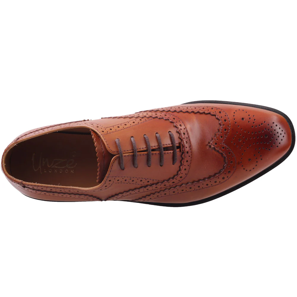 Mens ‘Johanis’ Laced Up Leather Dress Shoes - Image 4