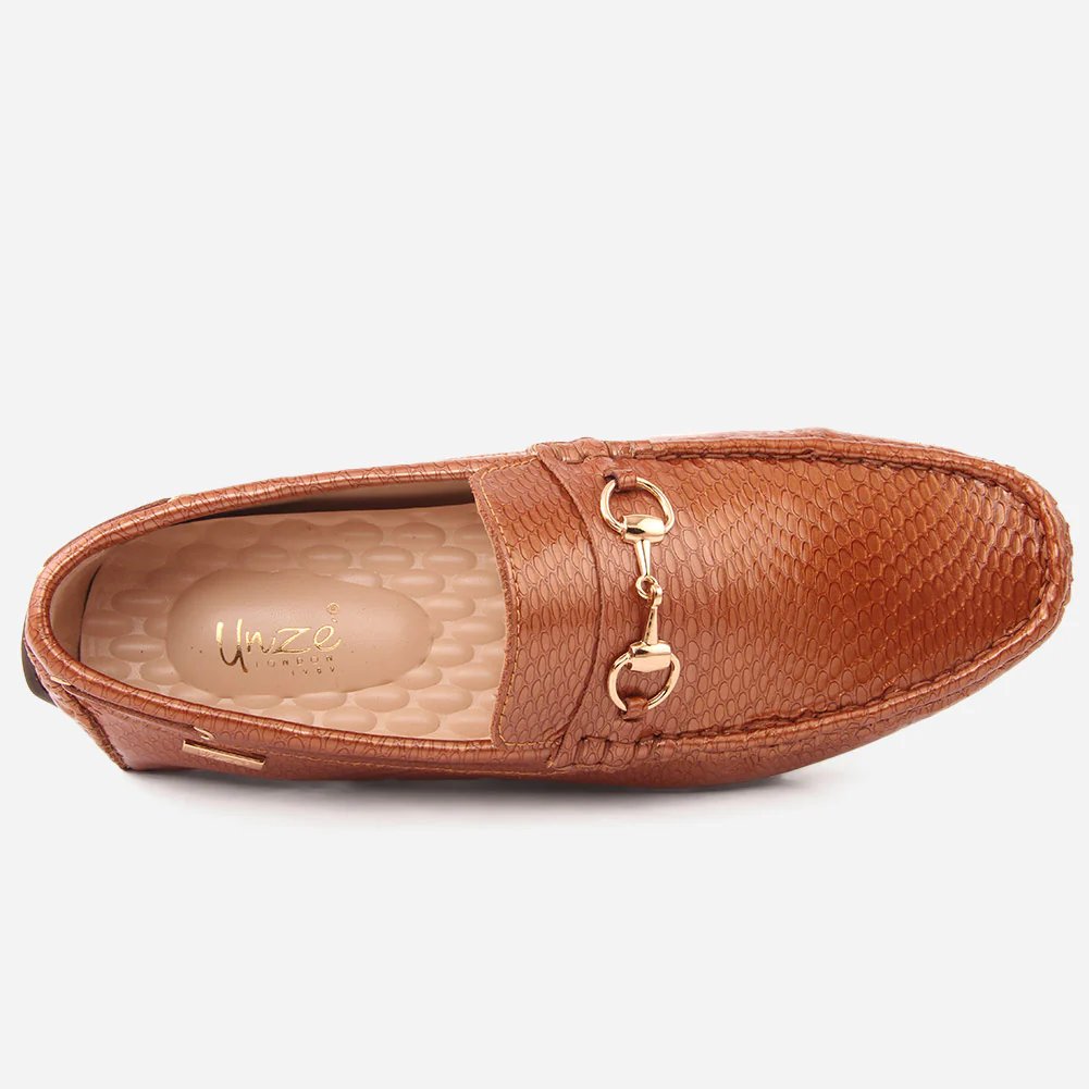 Mens "KANDID"Leather Loafers Slip Ons Moccasins - Image 4