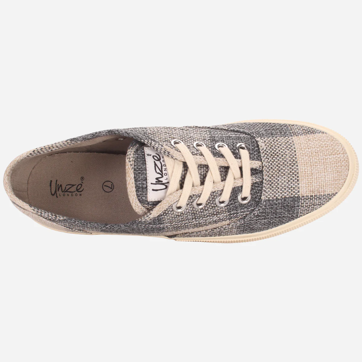 Mens "KIMBERLY" Casual Lace-ups Canvas Trainers - Image 4