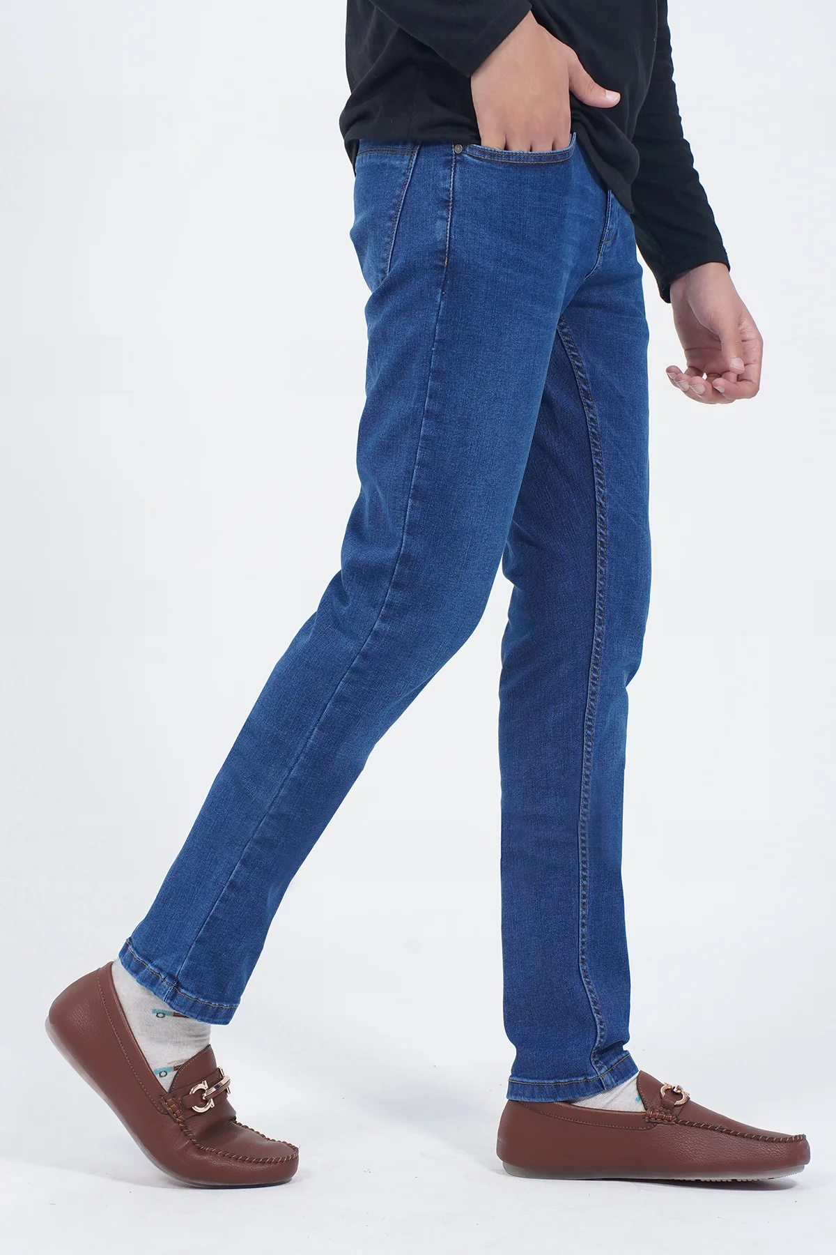 Mens "KINGS" Denim Classic Jeans - Image 2