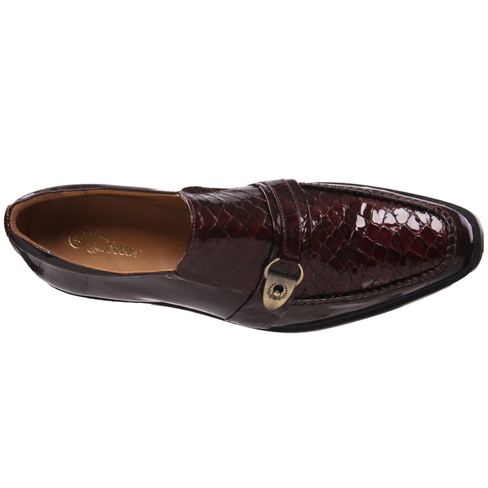 Mens Leather 'Nitin' Slipons Buckled Formal Dress Shoes - Image 4