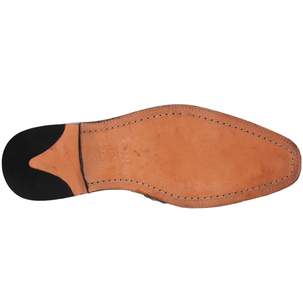 Mens Leather 'Nitin' Slipons Buckled Formal Dress Shoes - Image 5