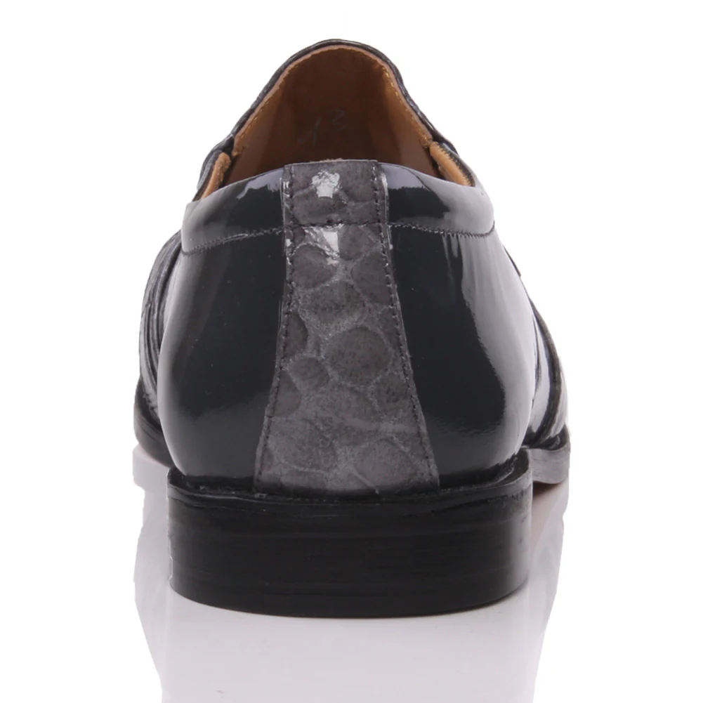 Mens Leather 'Nitin' Slipons Buckled Formal Dress Shoes - Image 2