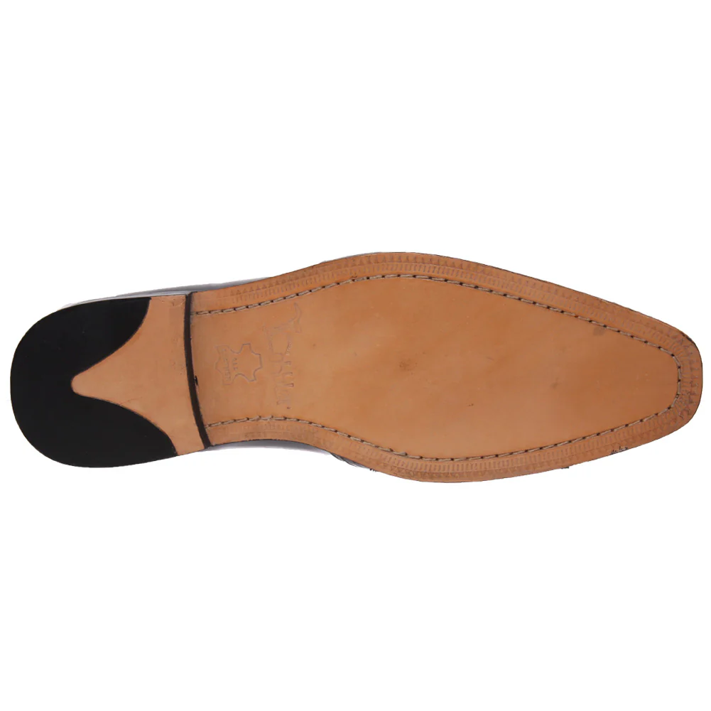 Mens Leather 'Nitin' Slipons Buckled Formal Dress Shoes - Image 5
