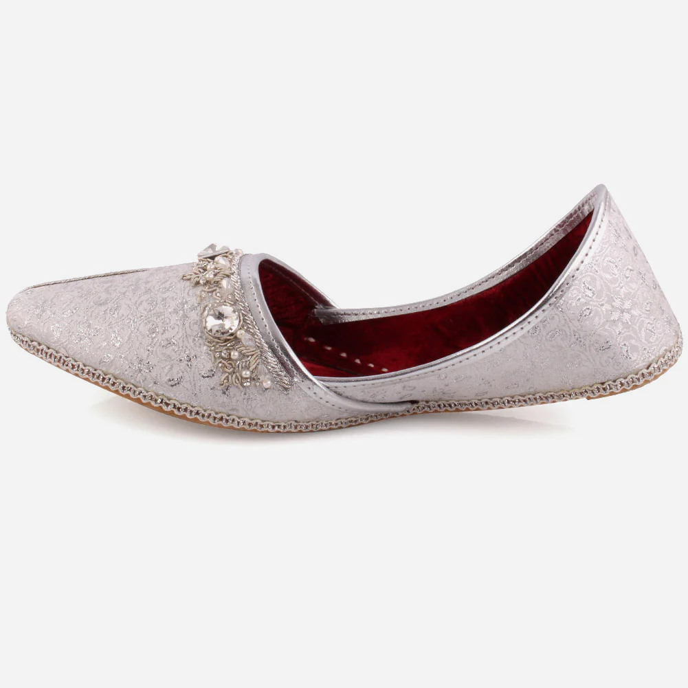 Mens ‘mason’ Adorned Leather Flat Indian Khussa - Image 3