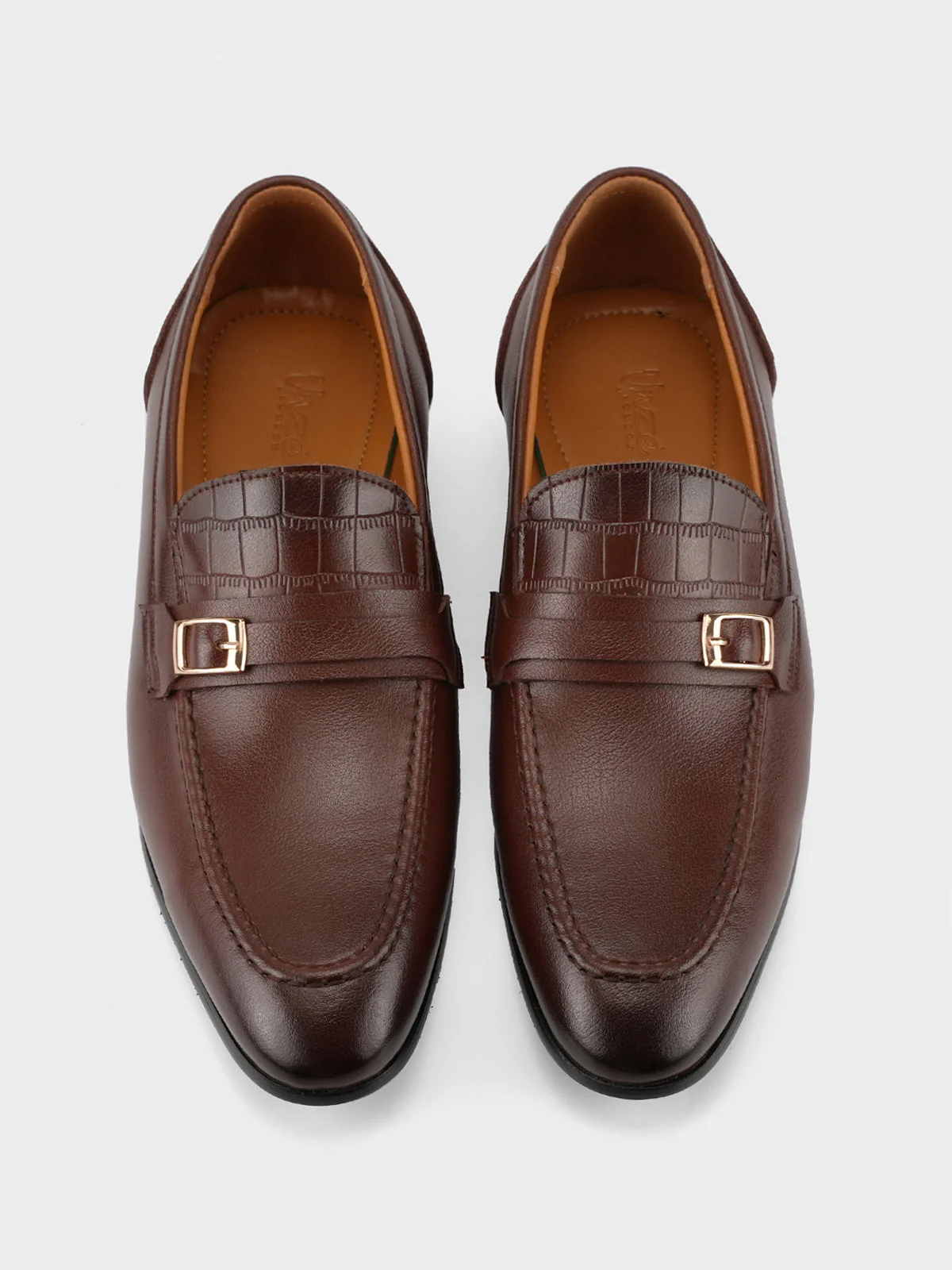 Mens "MEGARA" Slip On Leather Formal Shoes - Image 4