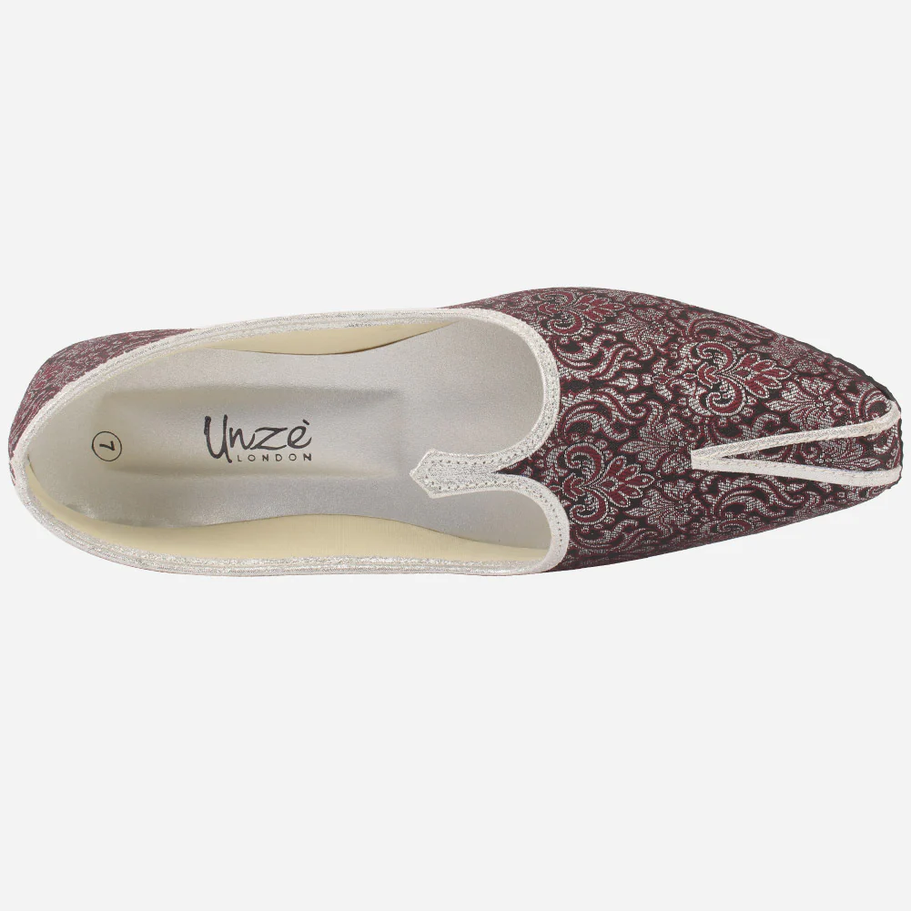 Mens "MEKO" Handmade Jacquard Indian Khussa - Image 4