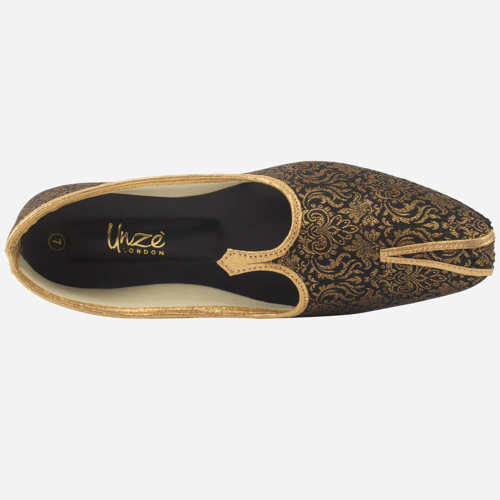 Mens "MEKO" Handmade Jacquard Indian Khussa - Image 4