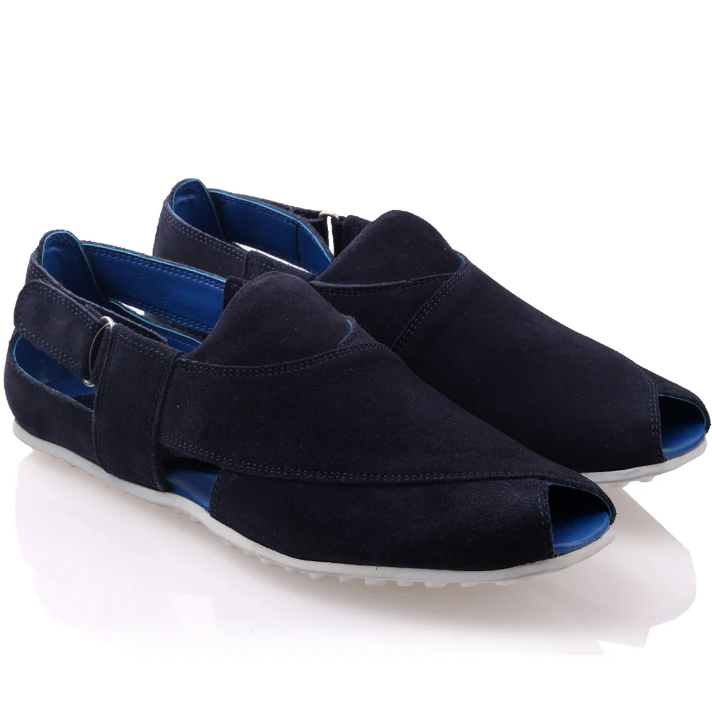 Mens Peshawari moccasin Leather suede slipon - Image 2