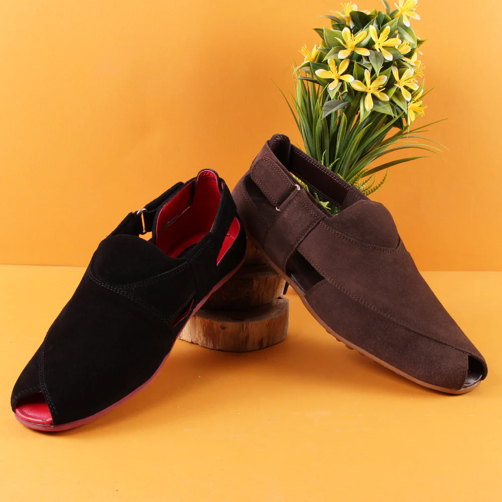 Mens Peshawari moccasin Leather suede slipon - Image 6