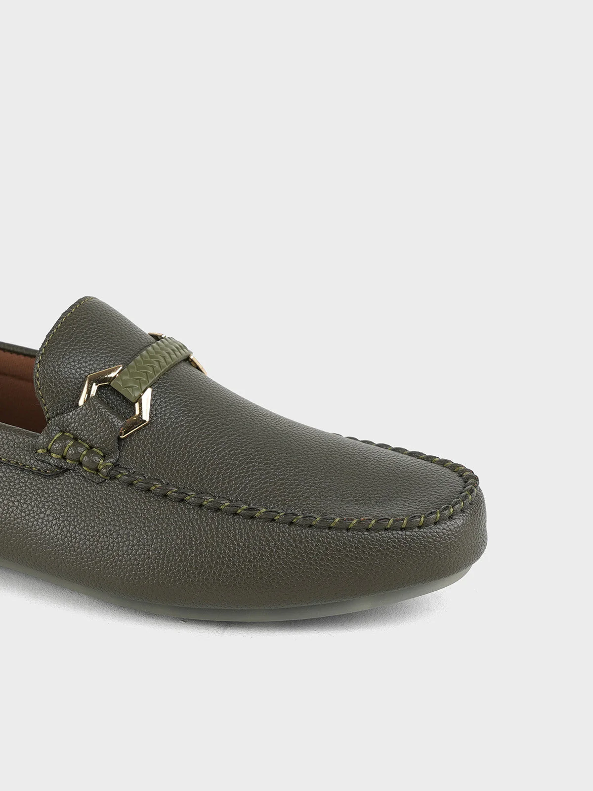 Mens "RAQAL" Comfy Moccasin Shoes - Image 4