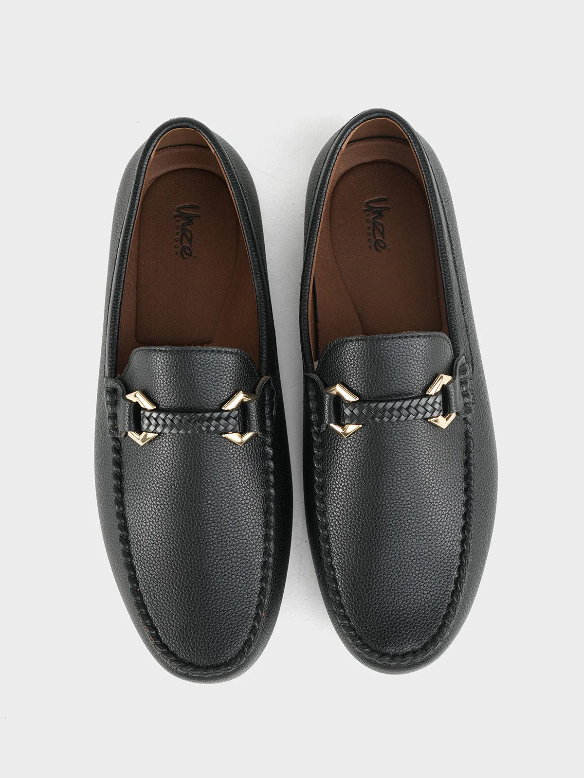 Mens "RAQAL" Comfy Moccasin Shoes - Image 5