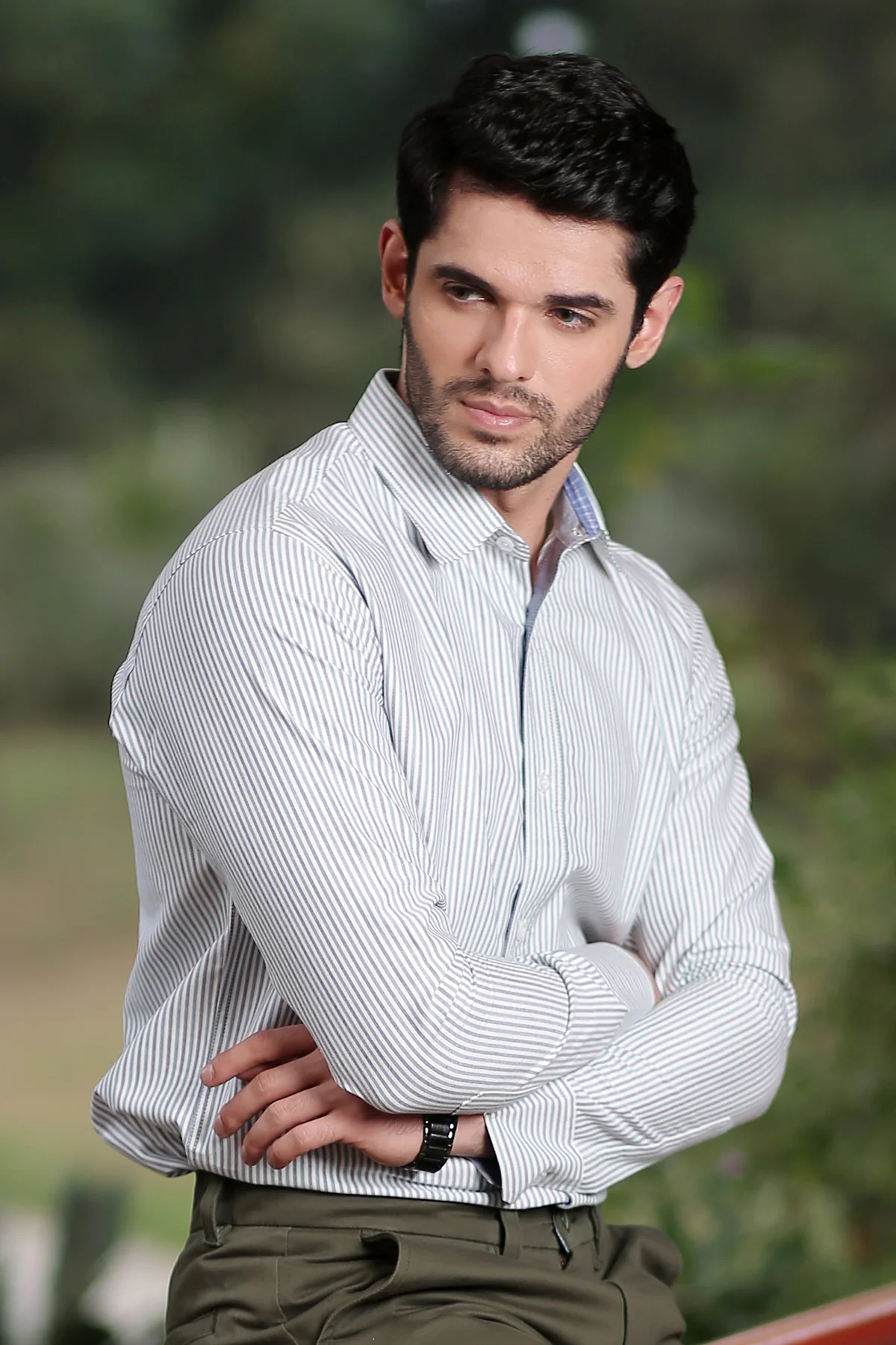 Men's "SAMSA" Cotton Full Sleeves Designer Shirt - Image 4
