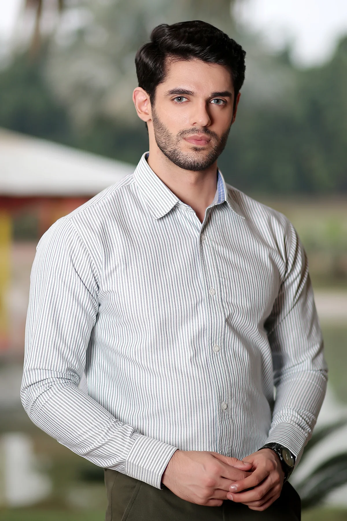 Men's "SAMSA" Cotton Full Sleeves Designer Shirt - Image 5