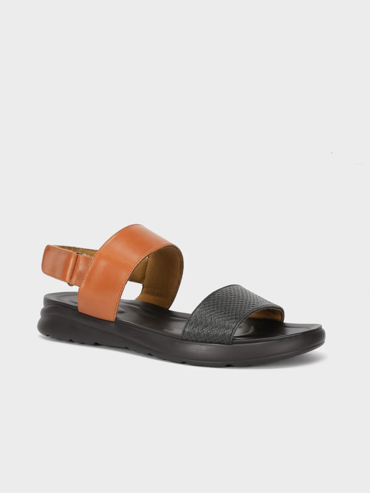 Mens "VALERRY" Back Strap Leather Summer Sandals