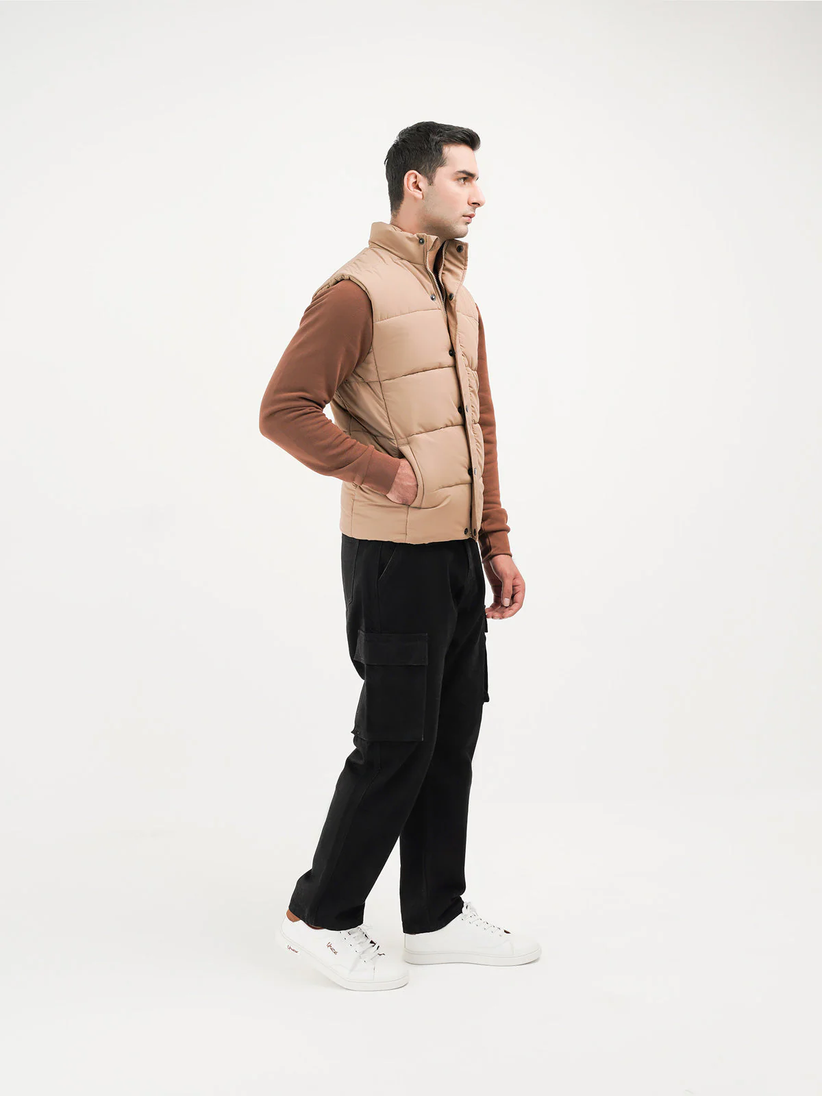 "MEROPE" Button Up Puffer Jacket - Image 3