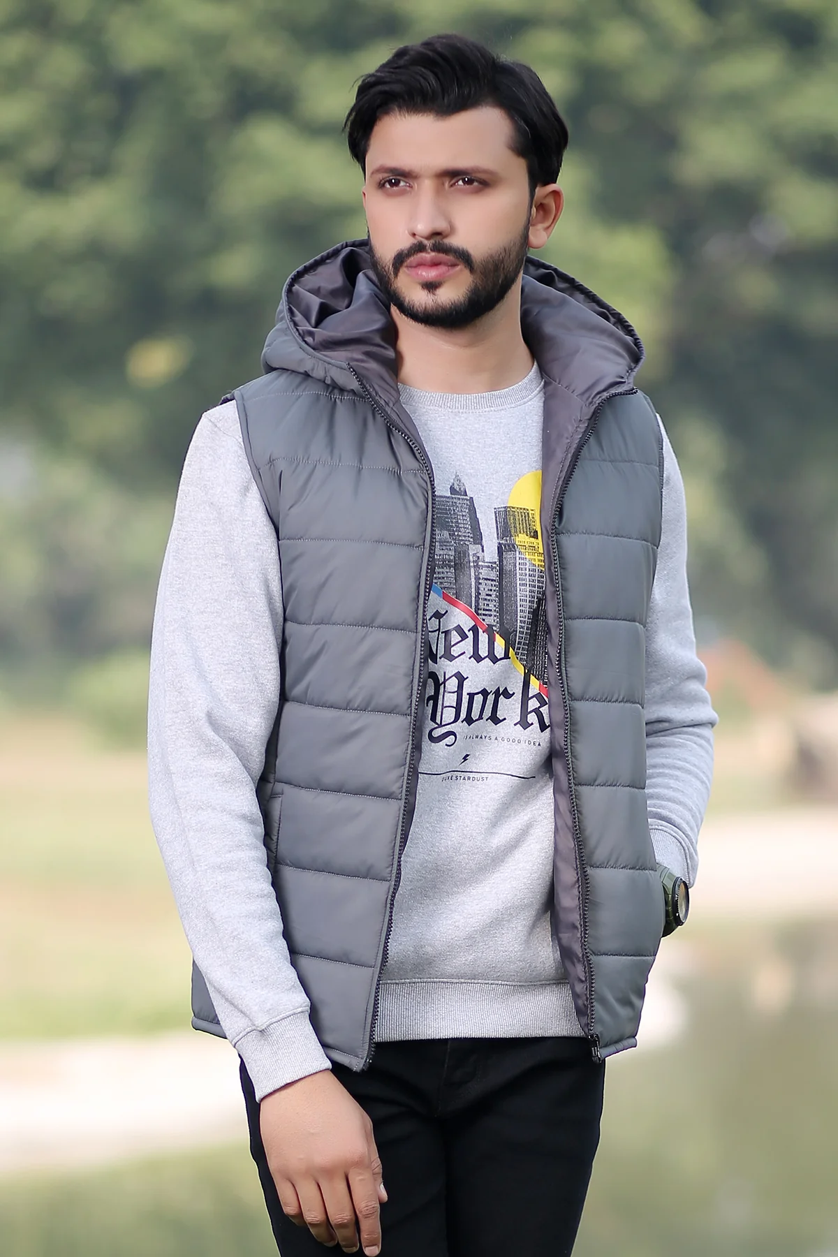 "NABS" Puff Winter Sleeveless Jacket Outerwear - Image 4
