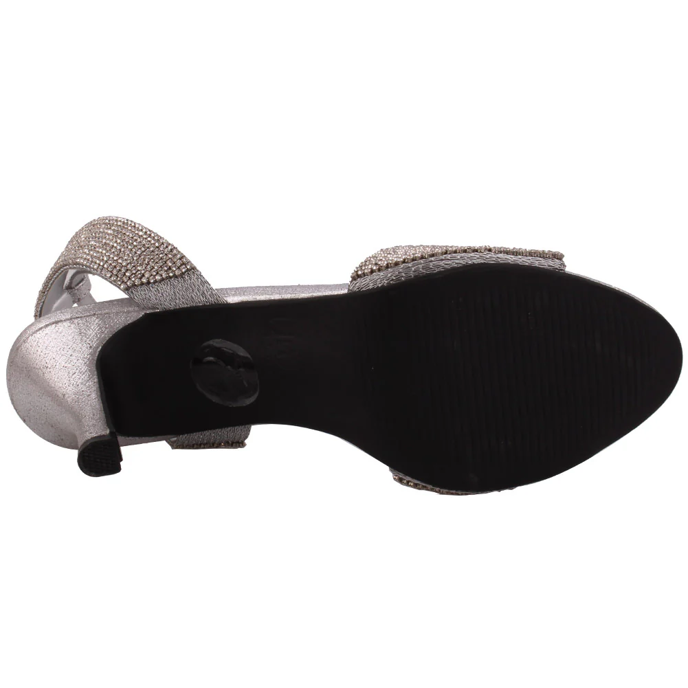 New Women “ROSA” Embellished Kitten Heel Sandals - Image 5