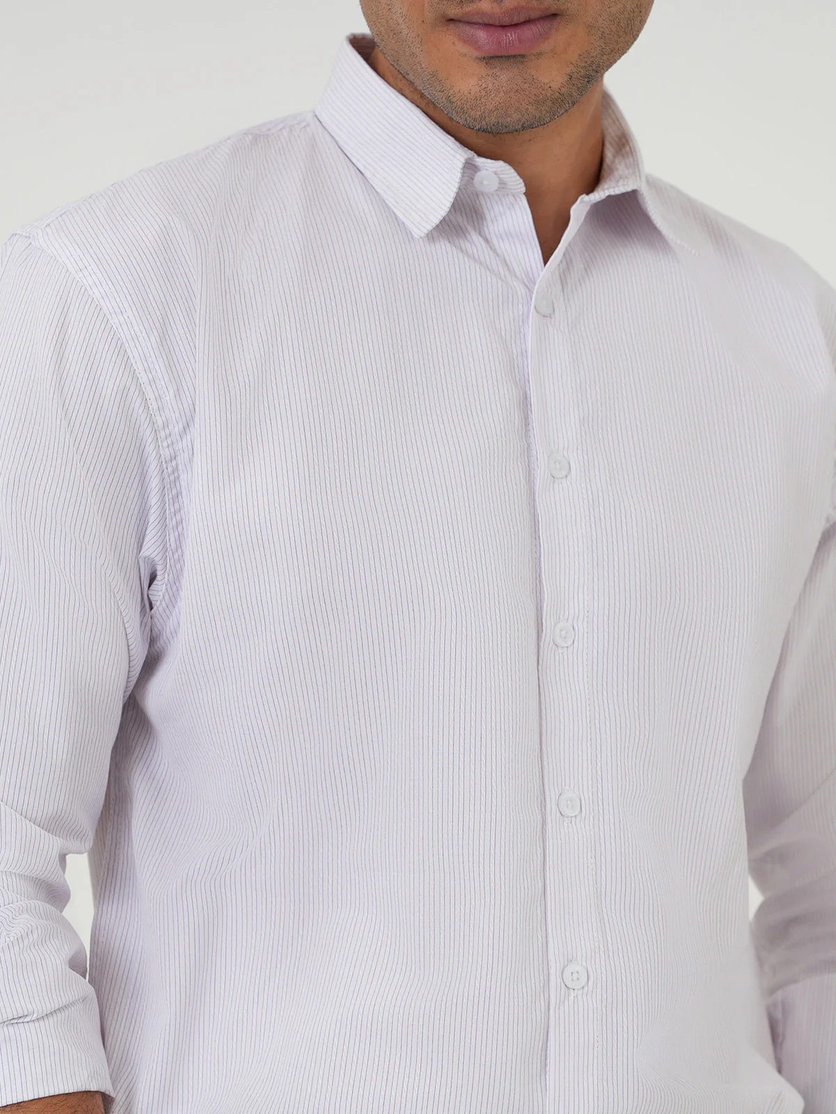 "OLESIA" Smart Slim Fit Casual Shirt - Image 5