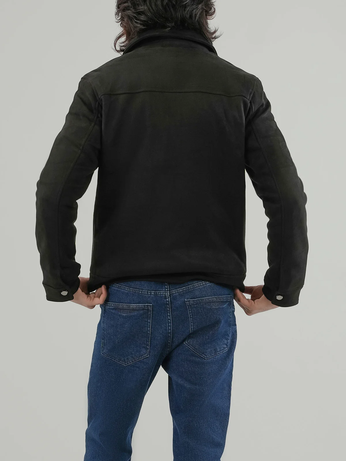 "PAOLA" Regular Fit Suede Jacket - Image 7