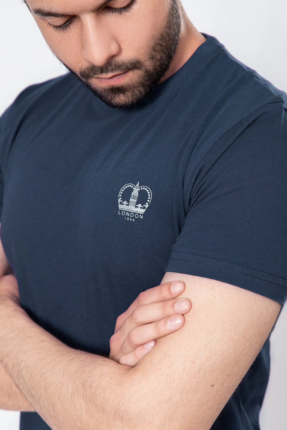 "REGAL" Crew Neck Slim Fit T-Shirt - Image 3