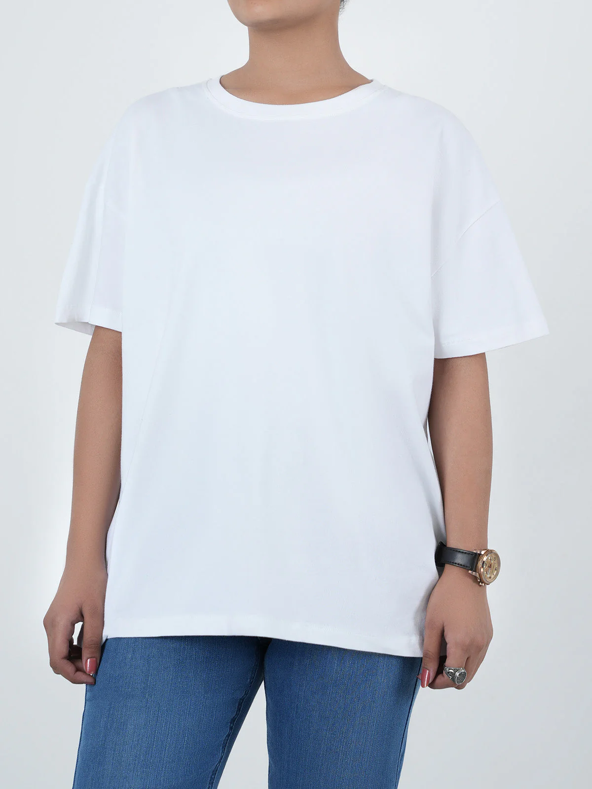 "REIDAR" Drop Shoulder Basic T-Shirt - Image 2