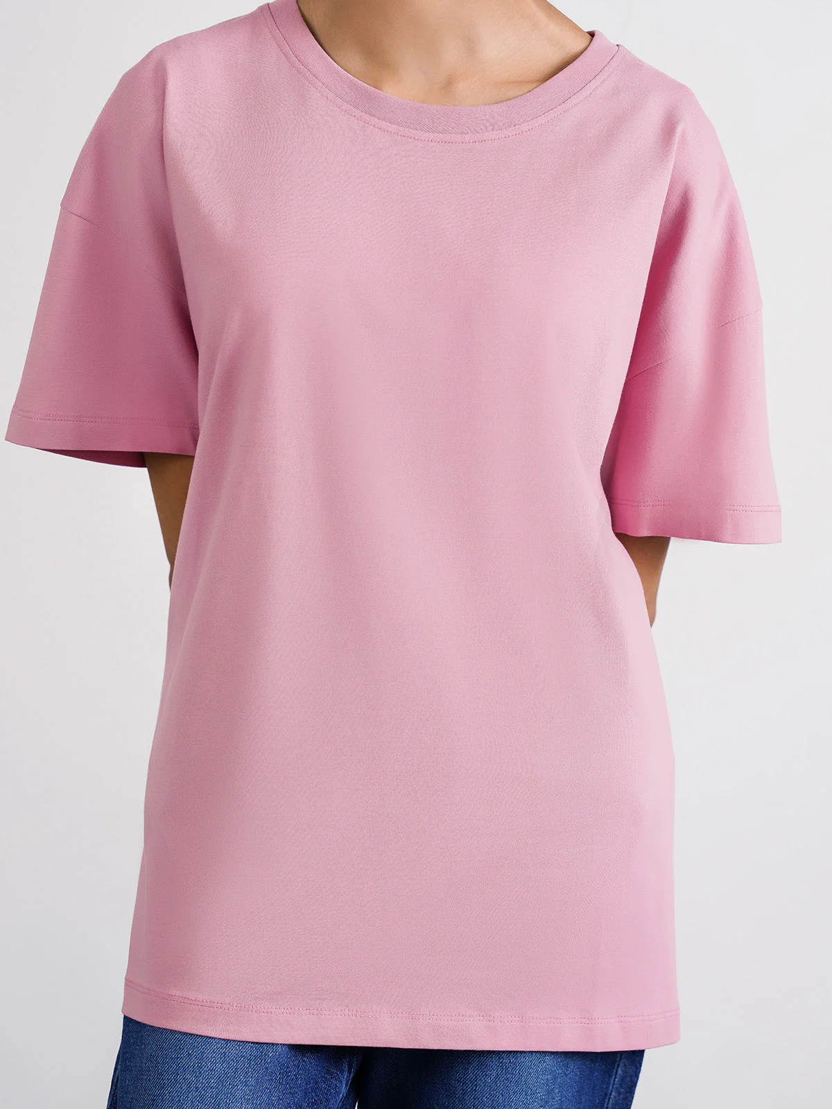 "REIDAR" Drop Shoulder Basic T-Shirt - Image 2