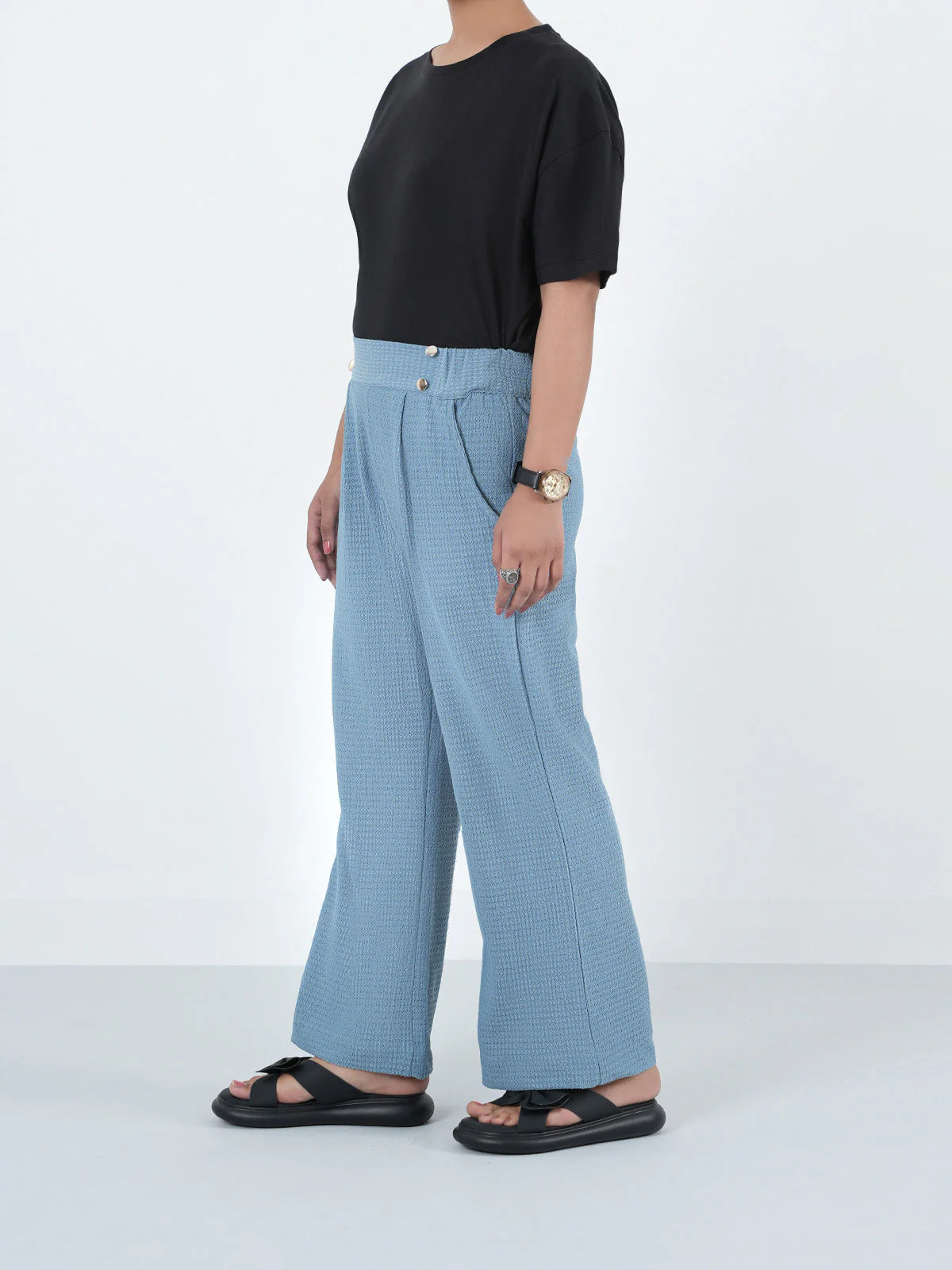 "SEONG" Classic Regular Fit Woven Trouser - Image 3
