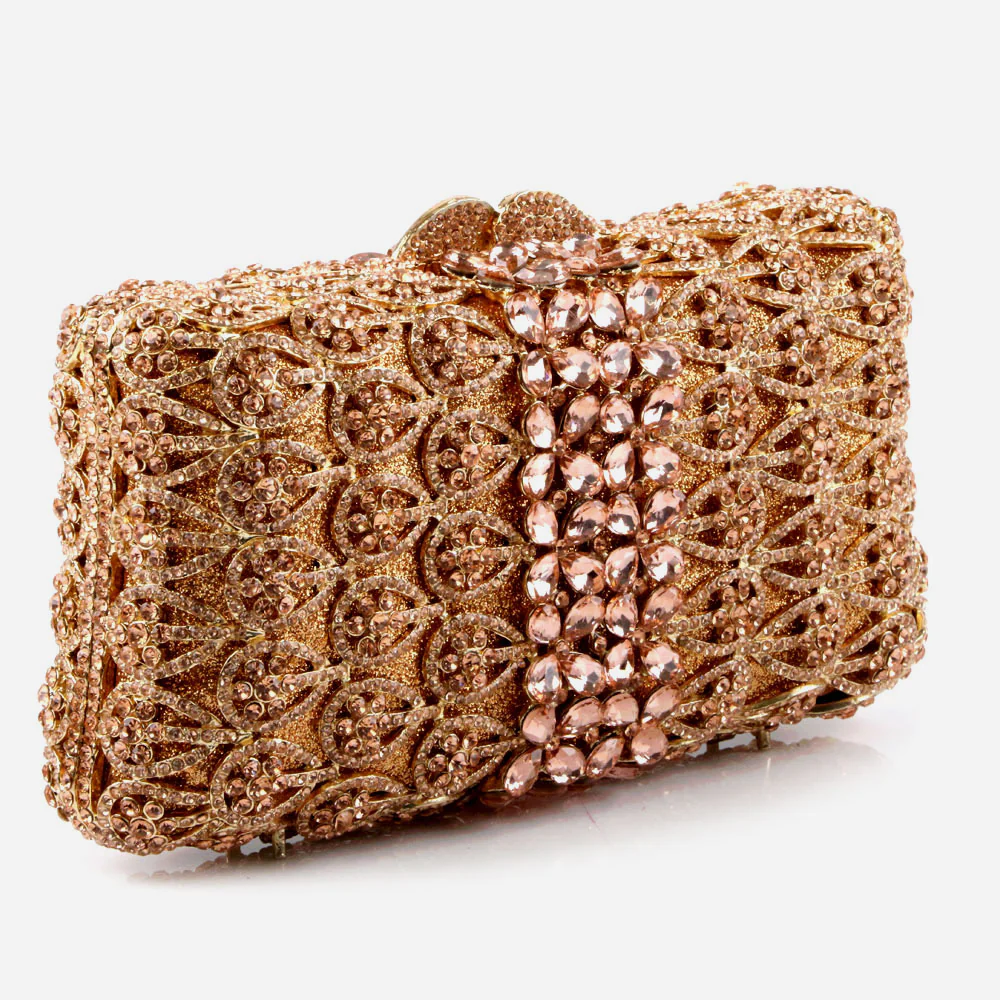 Shalimar Womens Ladies Rhinestone Sparkle Diamante Hard Case Clutch Bridal Prom Evening Handbag Party Purse