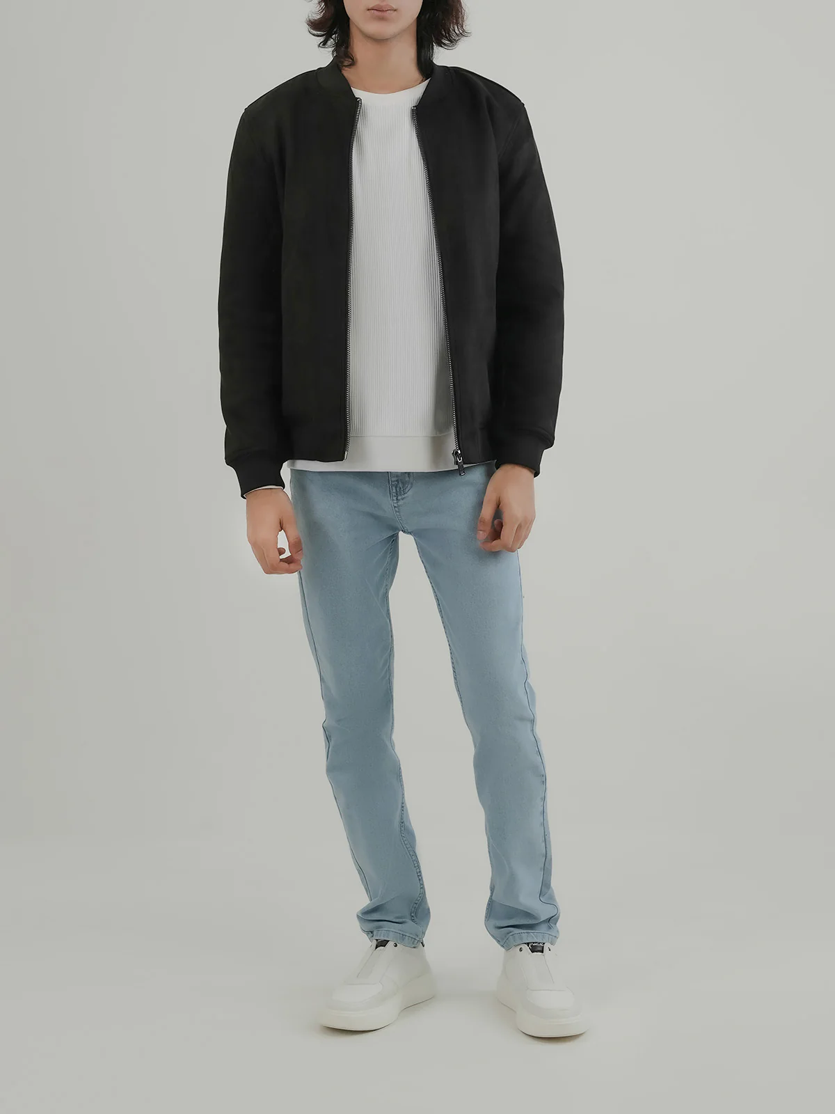 "TEOFILA" Suede Regular Fit Jacket - Image 2