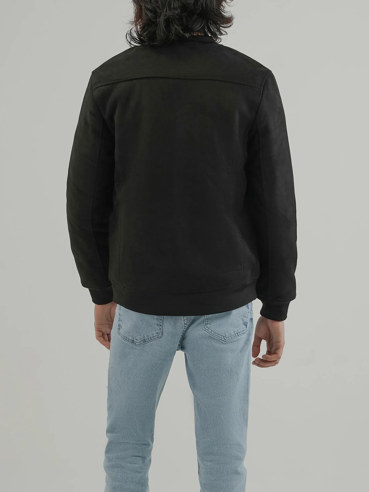 "TEOFILA" Suede Regular Fit Jacket - Image 6