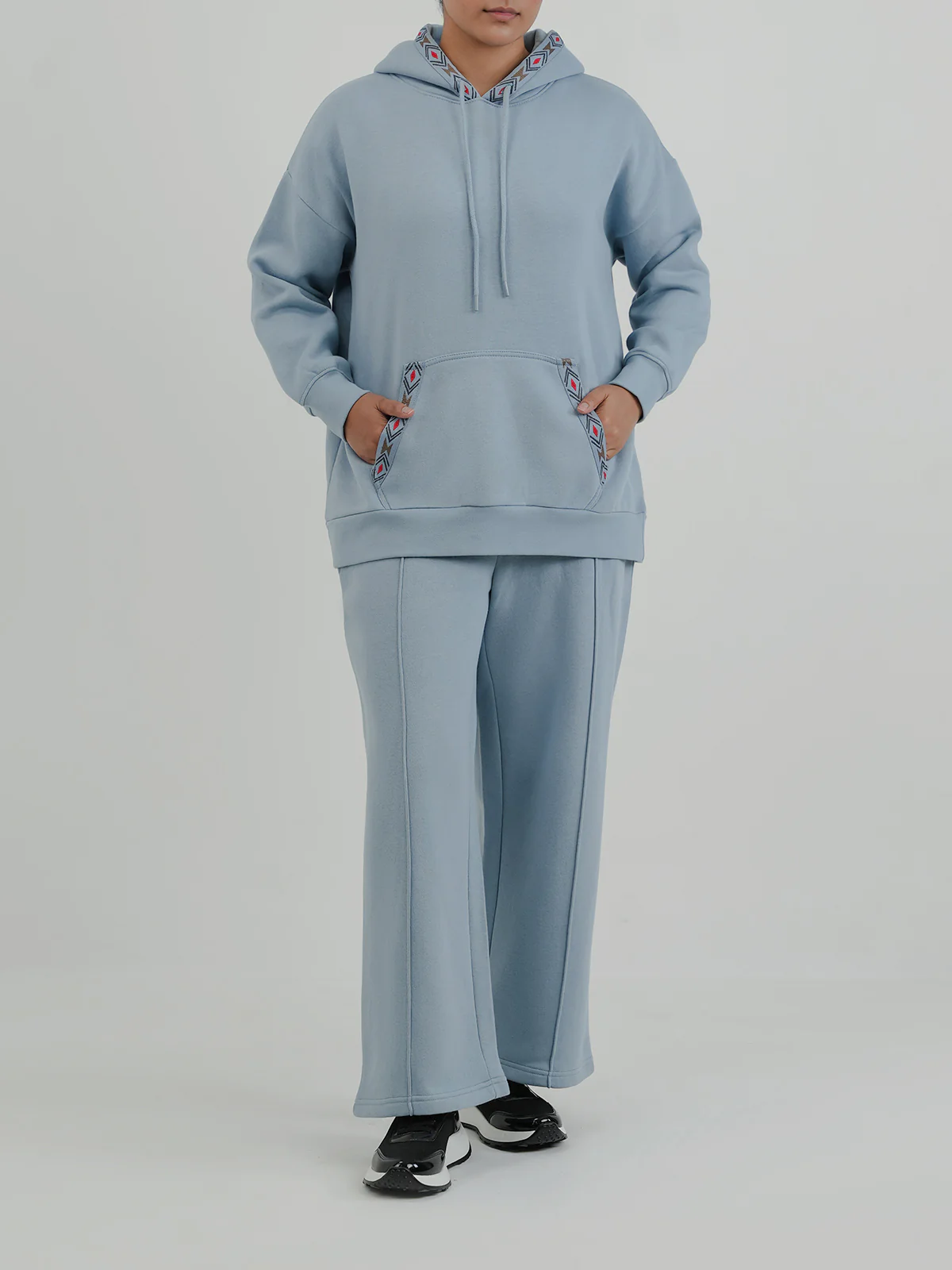 "TIDAM" Warm Graphic Fleece Hoodie