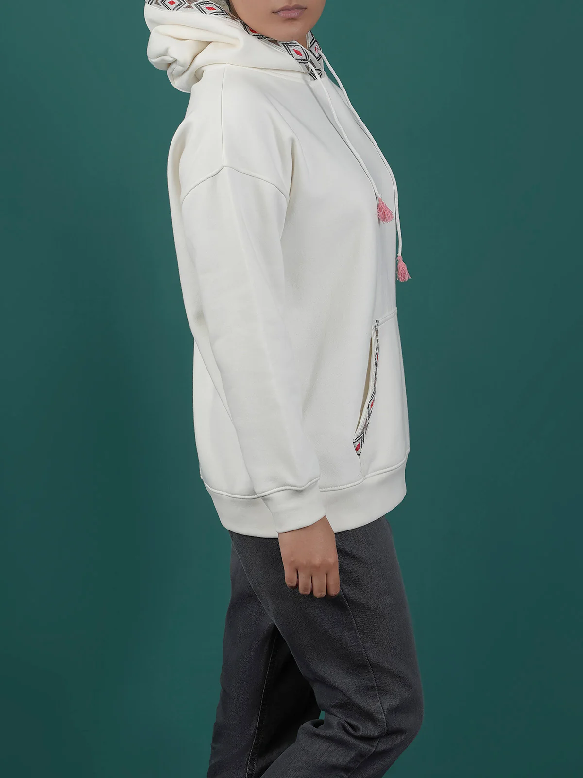 "TIDAM" Warm Graphic Fleece Hoodie - Image 3