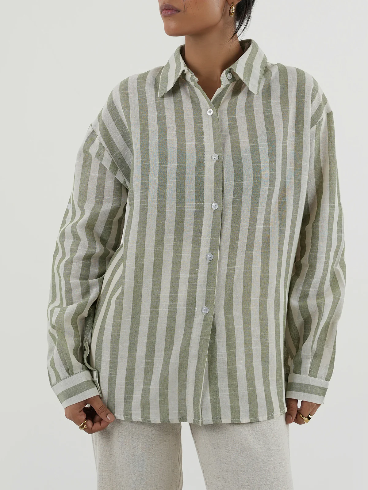 "VERDI" Regular Fit Cotton Top - Image 4