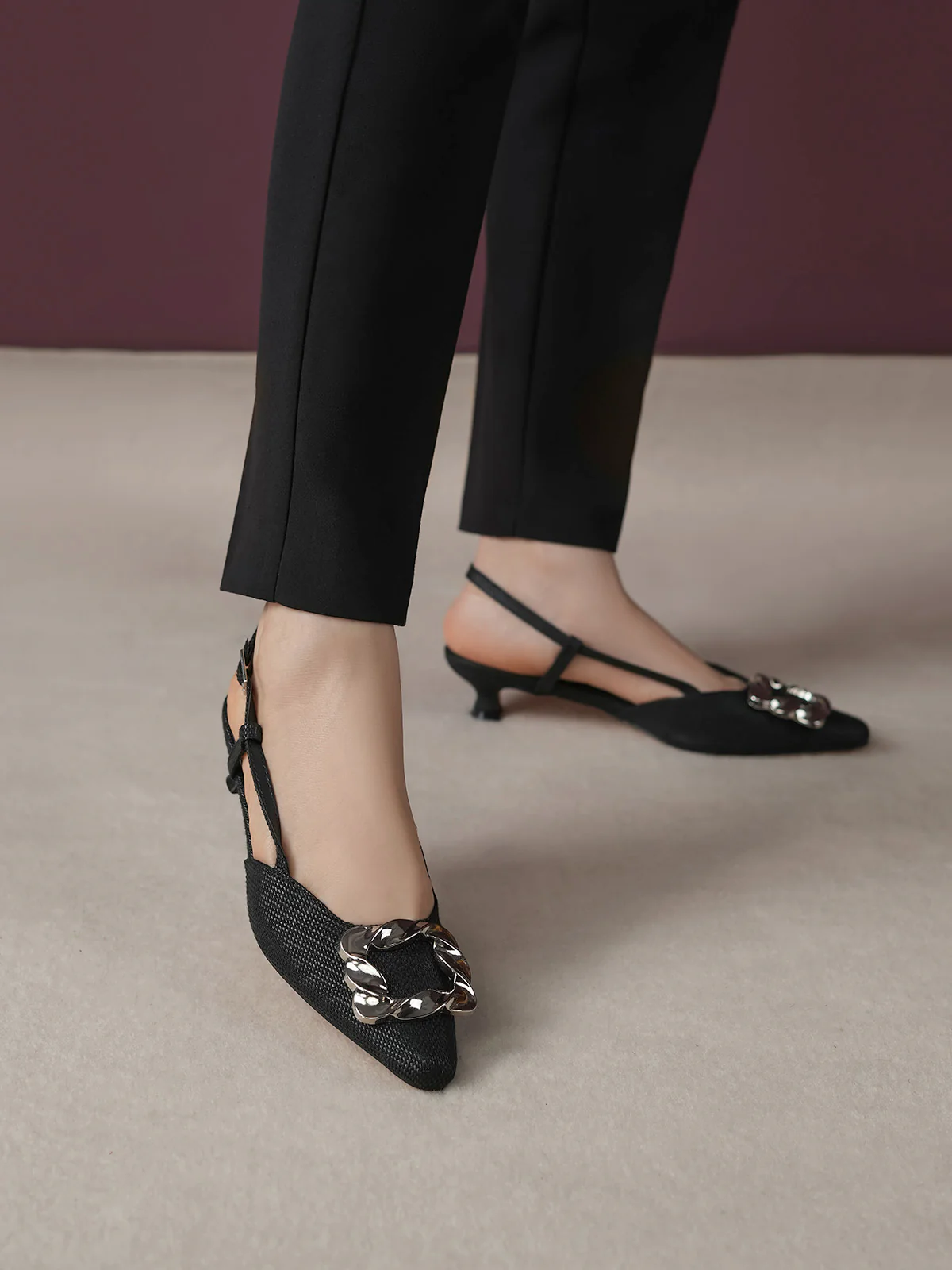 Women "AALTJE" Elegant Buckle Sandals - Image 10