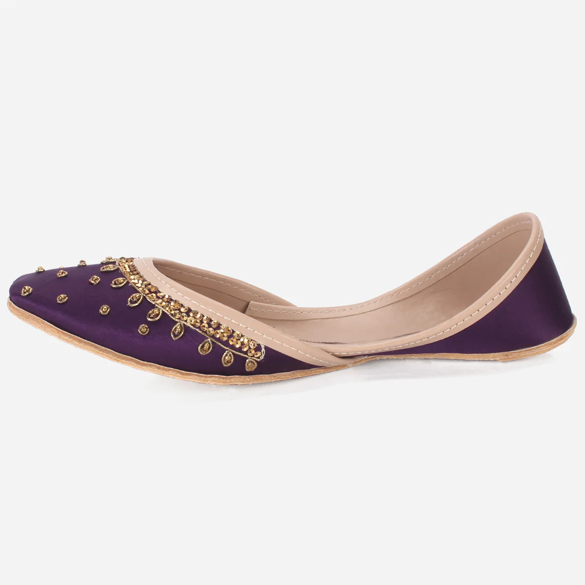 Women "ACHIM" Leather Embellished Khussa - Image 3