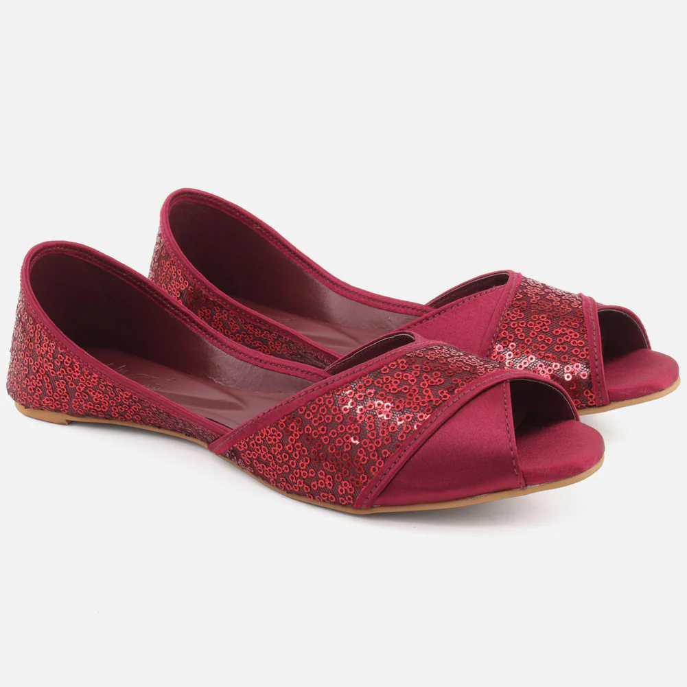 Women "ADE" Lightweight Peep Toe Khussa - Image 2