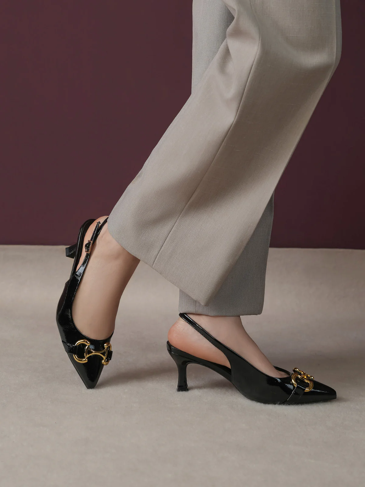 Women "ADELAIS" Stylish Buckle Sandals - Image 6