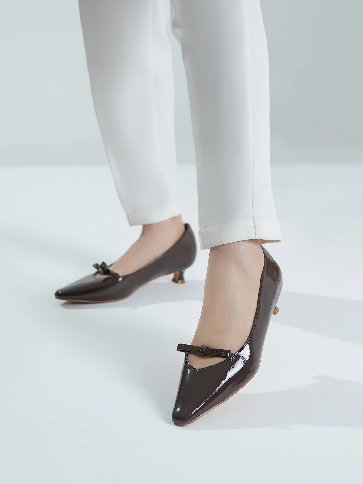 Women "ADELIA" Pointed Toe Court Shoes - Image 10