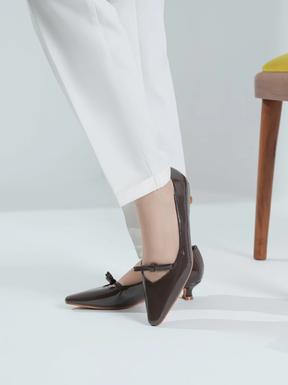 Women "ADELIA" Pointed Toe Court Shoes - Image 6