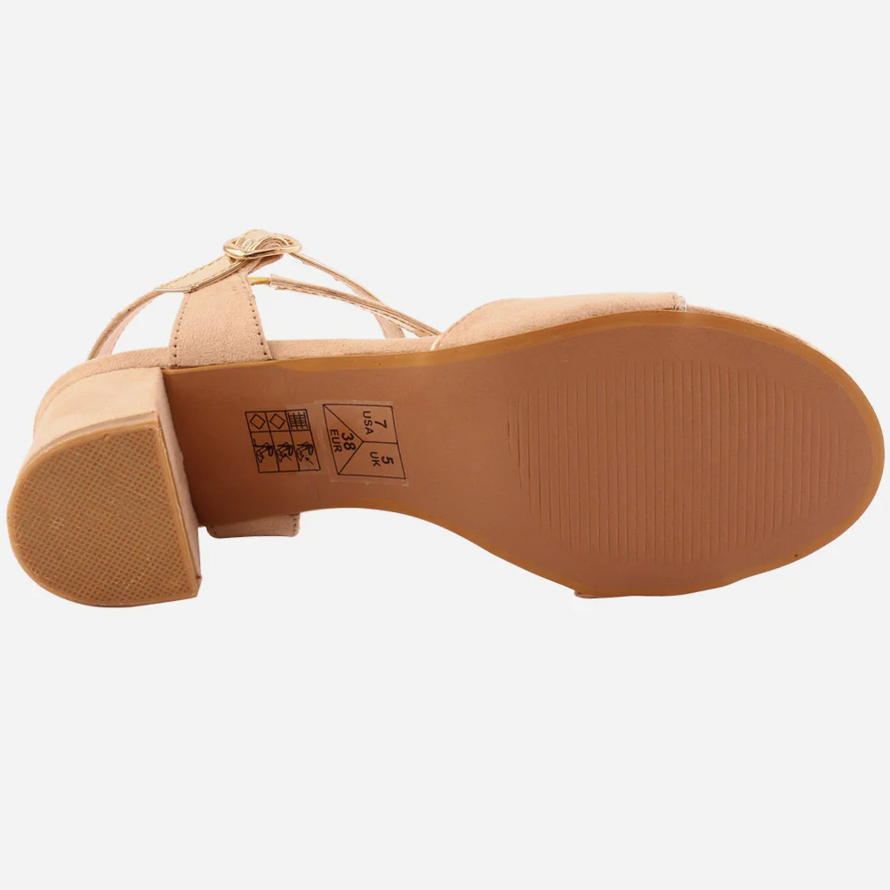 Women "ADIEU" Block Heel Sandals - Image 5