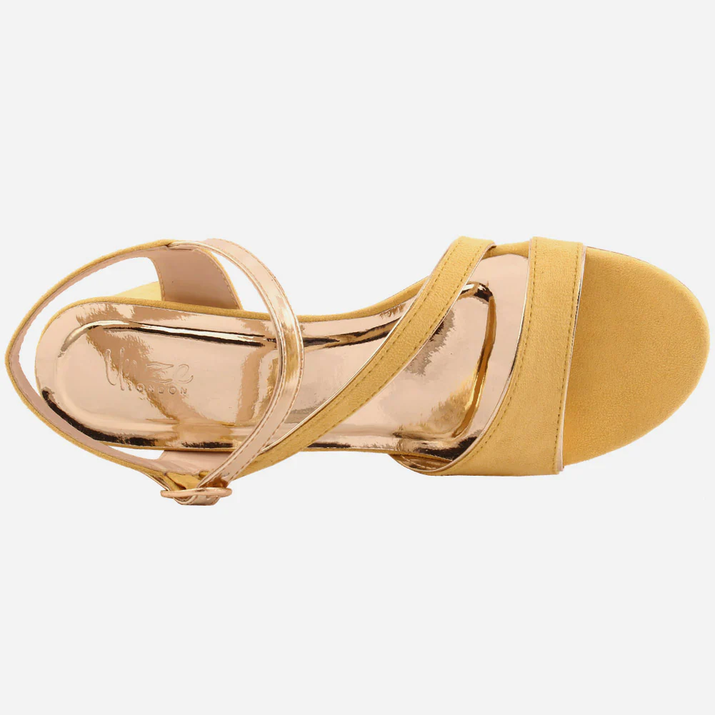 Women "ADIEU" Block Heel Sandals - Image 4