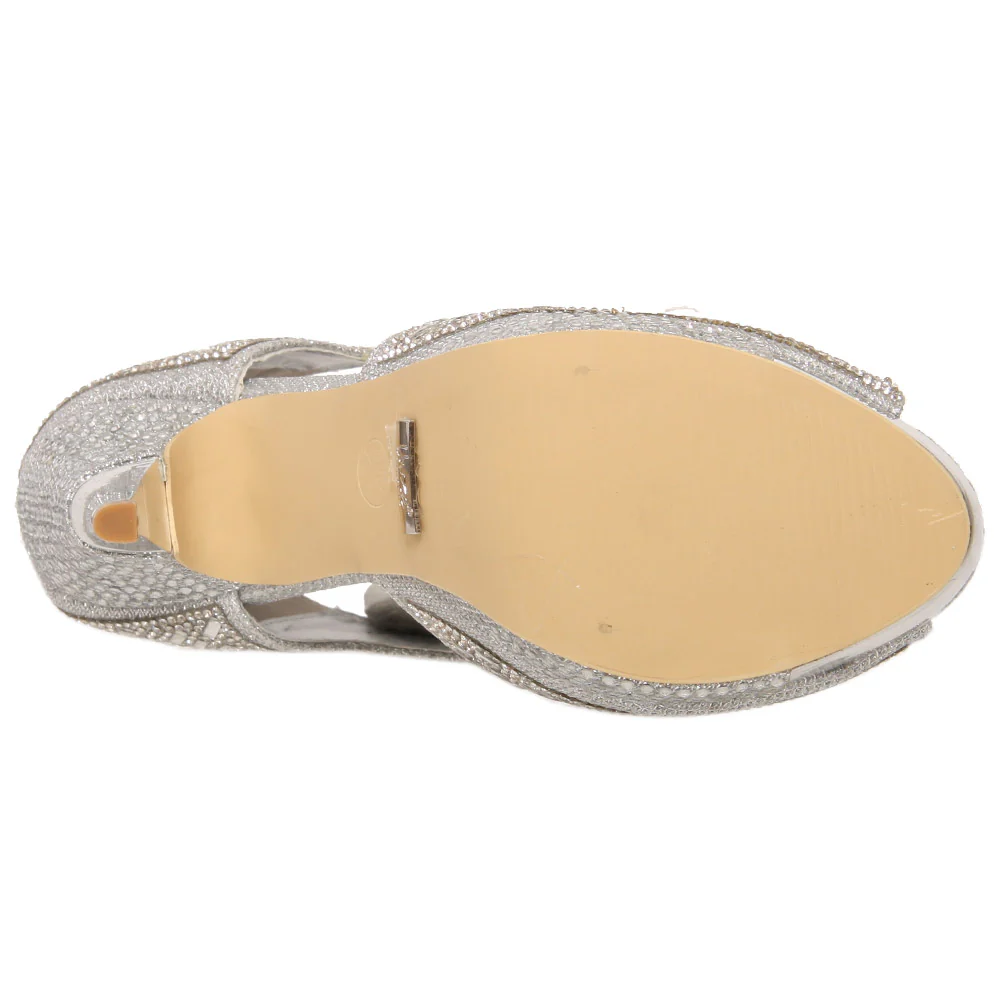 Women “ADRIANNA” Ankle Peep Toe Cone Heel - Image 4