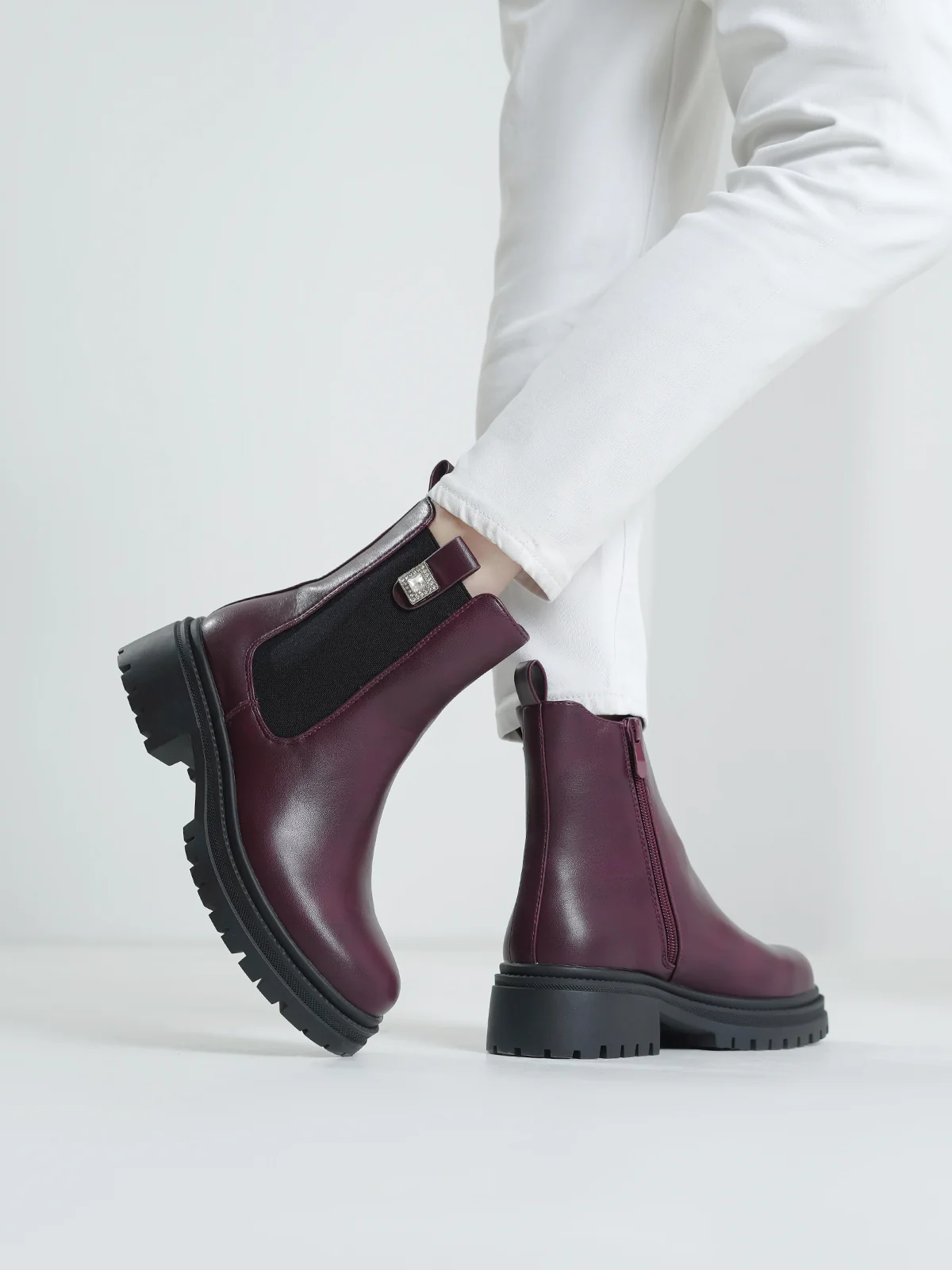 Women "ADWOA" High Ankle Design Boots - Image 11