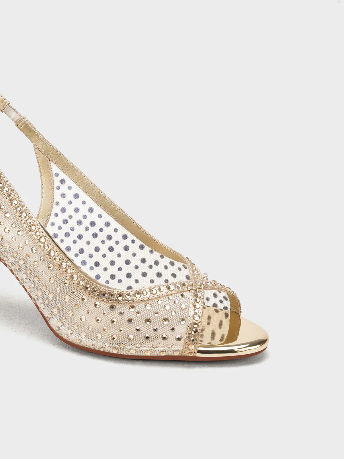 Women "AHUVA" Stylish Open Toe Heel Sandals - Image 7