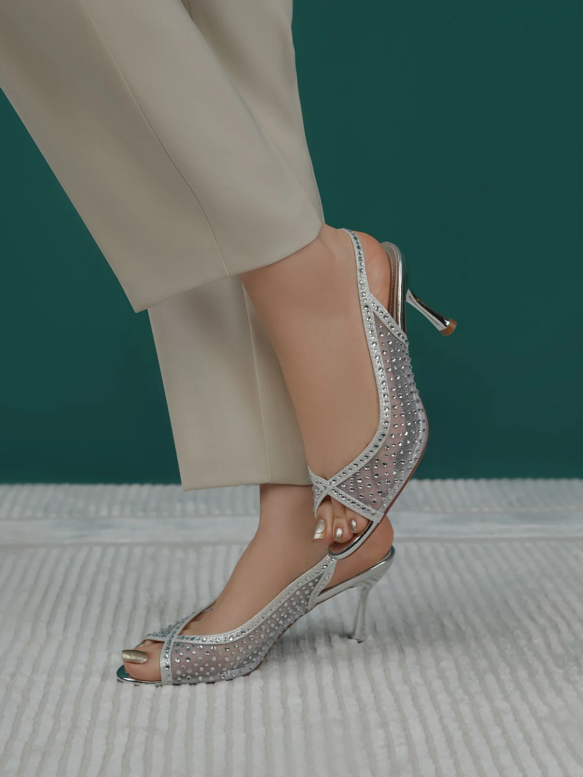 Women "AHUVA" Stylish Open Toe Heel Sandals - Image 6